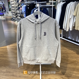 MLB正品秋季男款透气连帽户外运动休闲长袖套头衫卫衣3AHDM0144