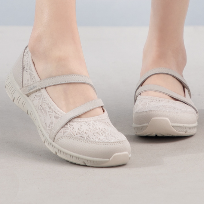 Skechers斯凯奇正品新款夏季女子网面透气低帮凉鞋一脚蹬100366