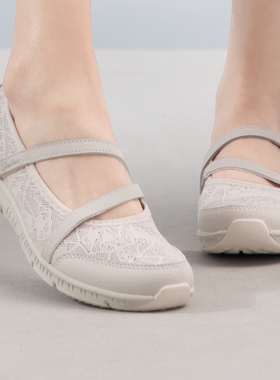 Skechers斯凯奇正品新款夏季女子网面透气低帮凉鞋一脚蹬100366