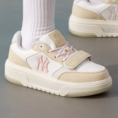 MLB正品春秋新款男女同款拼接撞色百搭户外板鞋休闲鞋3ASXM086N