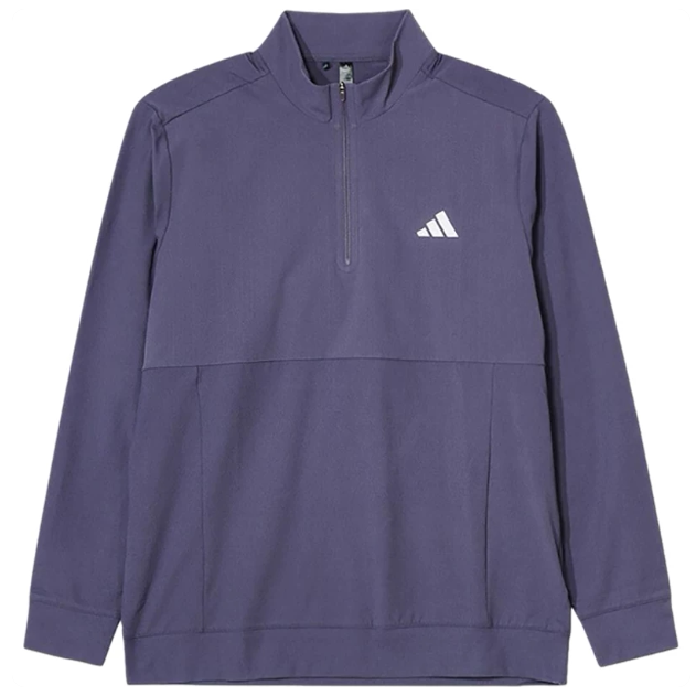 Adidas阿迪达斯正品新款春秋季男款半开襟休闲拼色套头卫衣JX7242