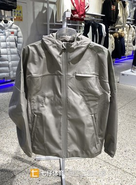 Adidas阿迪达斯正品春季新款男梭织连帽加绒保暖休闲外套KQ8526