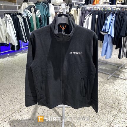 Adidas阿迪达斯正品新款秋男立领摇粒绒保暖运动休闲外套JP0795