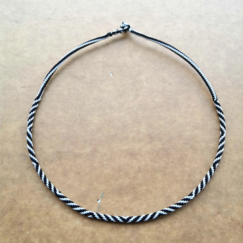 锁骨链藏式九眼不灭长寿金刚超细项链平安绳子纯手工编织绳艺定制