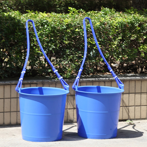 耐摔打施肥浇菜水桶粪桶塑料牛筋桶加厚尿桶老式双耳担水灌溉实用