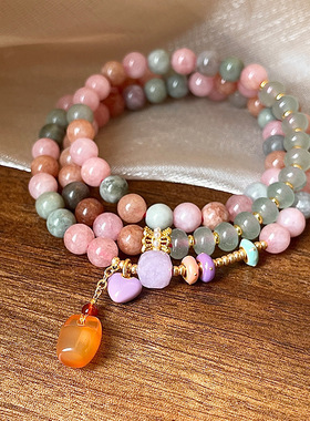 新中式水晶珍珠多层手链