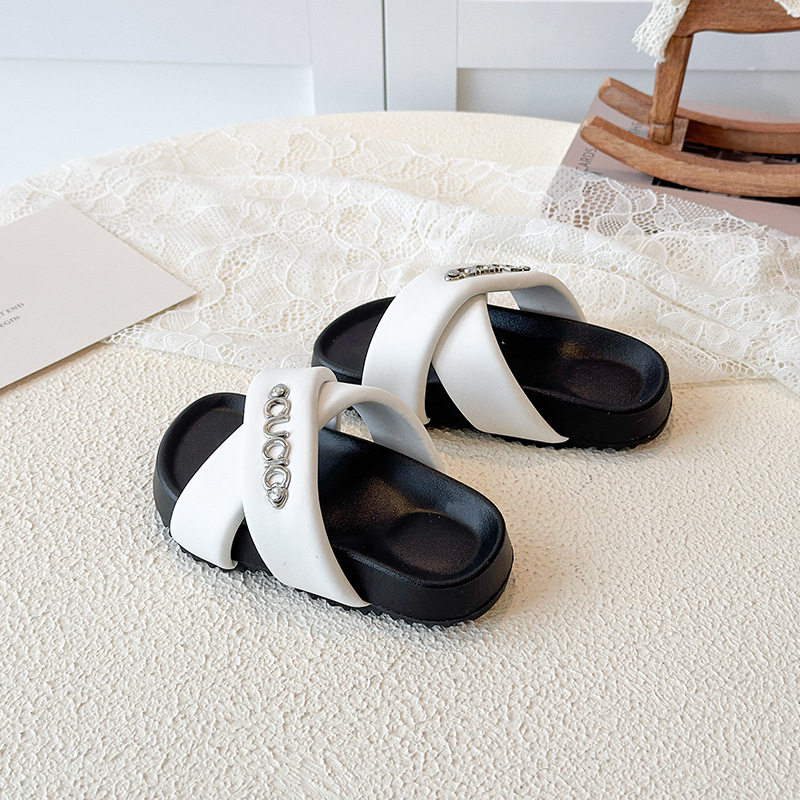 儿童拖鞋2026夏季款韩版女孩洋气字母露趾平底凉拖鞋宝宝外穿鞋子,居家布艺,居家凉拖/凉鞋,淘宝优惠券,粉丝福利购,淘宝优惠卷