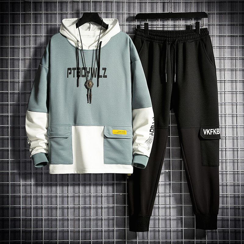 秋季卫衣男潮流两件套连帽卫衣男A210-TZ815-P65，男装卫衣，星座210-3