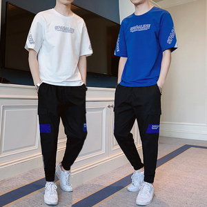 运动服一套装男士夏季潮流搭配帅气衣服薄A210-TZ9235-P70图片