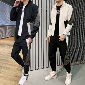 卫衣套装男青少年初中学生夹克连帽开衫外套潮A210-TZ9383-P85图片
