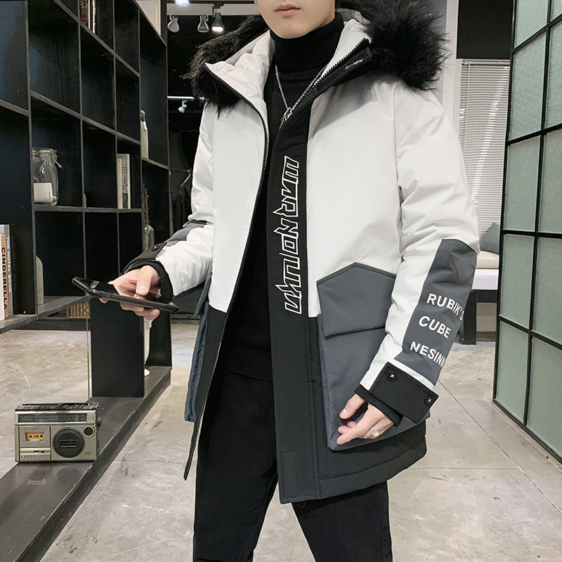 冬季棉衣男毛领时尚中长款棉衣A210-MY2666-P148图片