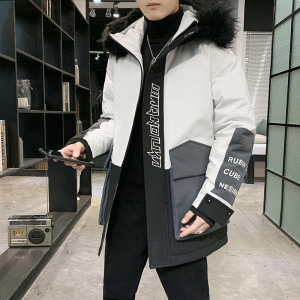 冬季棉衣男毛领时尚中长款棉衣A210-MY2666-P148图片