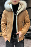 冬季棉衣男潮流时尚休闲毛领棉衣男A210-MY2662-P135，男装棉衣，星座210-3