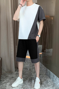 1夏季短袖短裤男套装潮流时尚休闲套装A210-TZ8203-P65图片