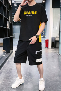 夏季短袖短裤套装男潮流时尚休闲套装A210-TZ7215-P60图片