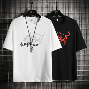 1夏季短袖T恤男套装潮流短裤五分裤套装男A210-TZ6861-P55图片