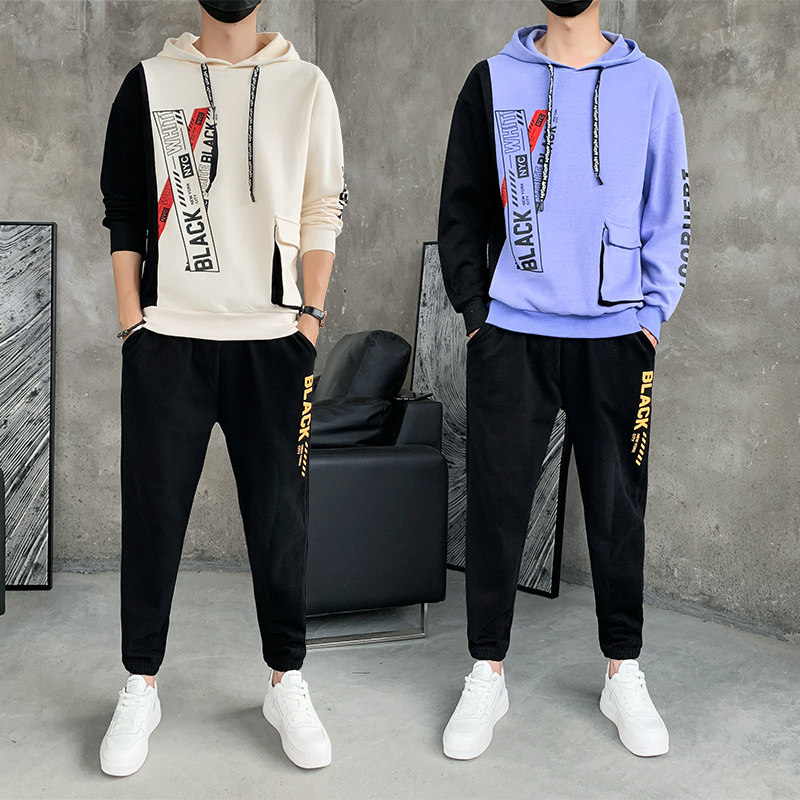 春秋款卫衣男孩外套学生运动套装潮流帅气秋装A210-TZ9837-P65图片