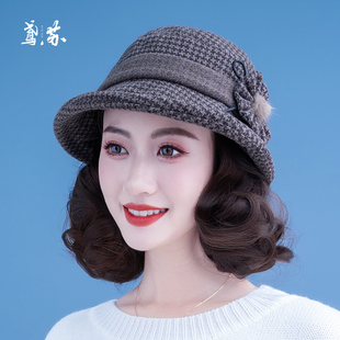 帽子假发一体女款2025新款秋冬季渔夫帽短卷发假发帽子仿真可拆卸