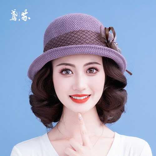 帽子假发一体女夏天时尚2026新款