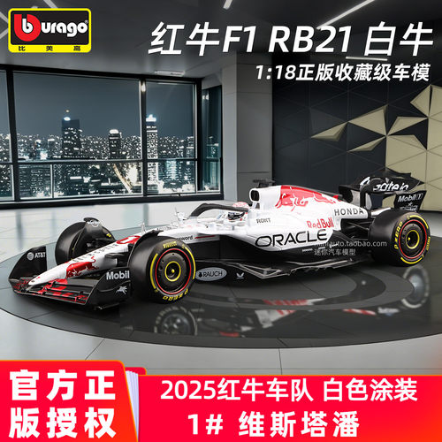 比美高118F1红牛RB21车模