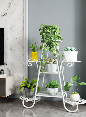 花架子落地式客厅室内阳台户外庭院多层铁艺植物摆放置物架花盆架