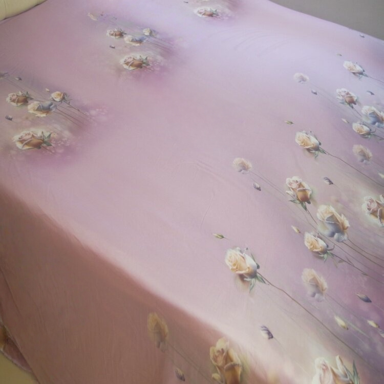 出口剩余尾单高端纯棉贡缎床单数码印花欧美风格全棉适合裸睡床品