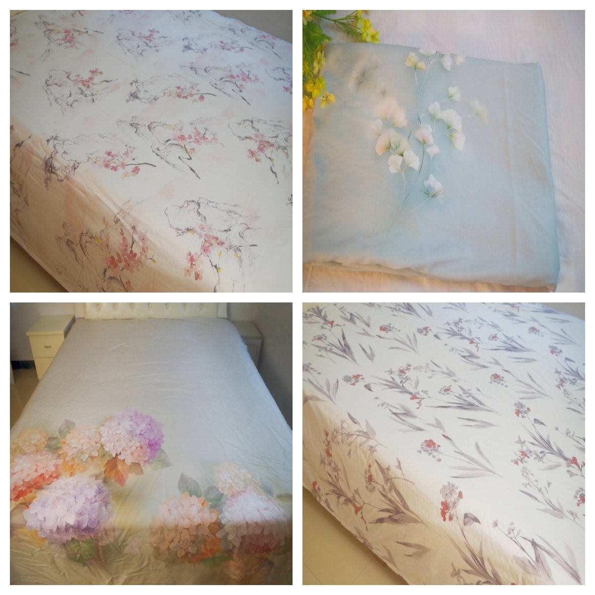 清仓高端剩余尾单磨毛纯棉加密加厚床单柔软欧美印花亲肤全棉裸睡