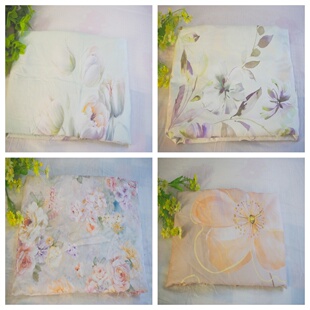 剩余尾单天丝磨毛贡缎床单欧美风格 印花柔软加厚适合裸睡床品 数码