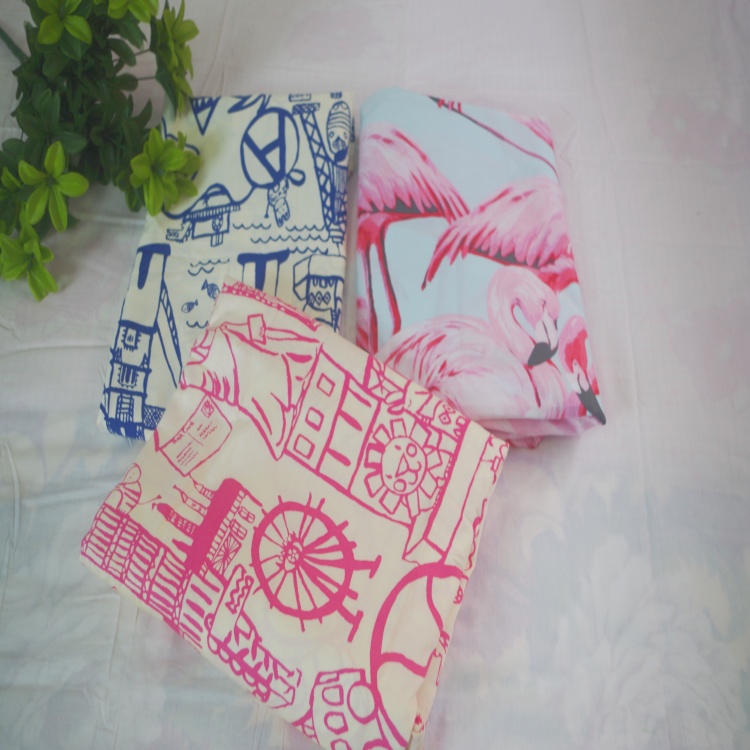 纯棉外贸尾单清仓水墨