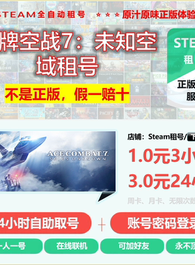 皇牌空战7：未知空域租号 ACE COMBAT™ 7: SKIES UNKNOWN租号