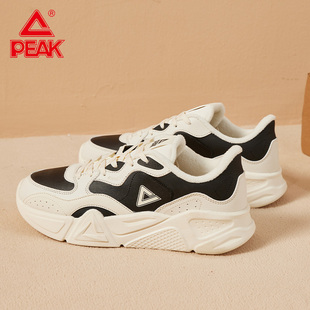 匹克跑步棉鞋冬季革面加绒保暖低帮休闲男鞋学生正品防滑运动鞋男