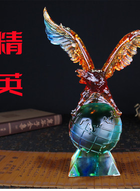 琉璃老鹰开业礼品办公室摆设摆件