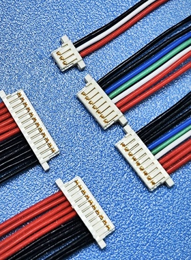 0.8间距单头端子线SUH0.8mm打线式2-16p单头线10064-28＃铁氟龙线