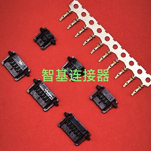 国产molex503764间距1.0mm超薄带锁胶壳503764-0601 5037650098