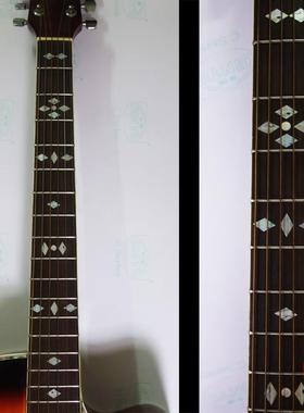 吉他配件 吉他上台表演泡妞 贝壳镶嵌指板雕花 inlay贴纸 方块DIY