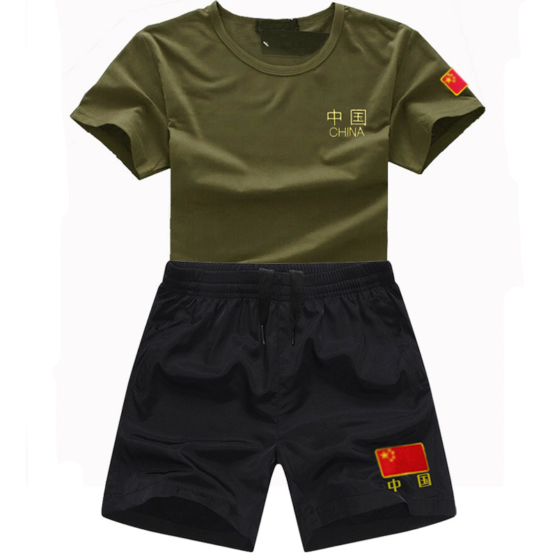 夏季速干军迷T恤衫男短袖作训服特勤用品体恤体能服短裤套装定制