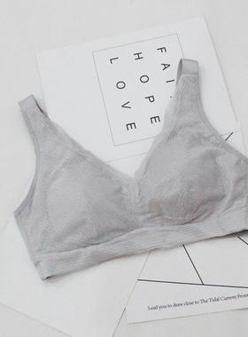 峰度新款无钢圈养护内衣深V聚拢薄6123女舒适透气文胸瑜伽无痕