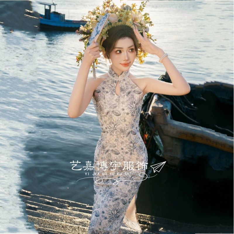簪花主题写真旗袍女民国风