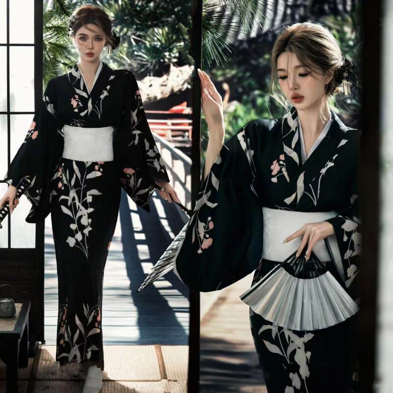 黑道千金少女和服浴衣日本和服正装女改良和服写真拍照连衣裙