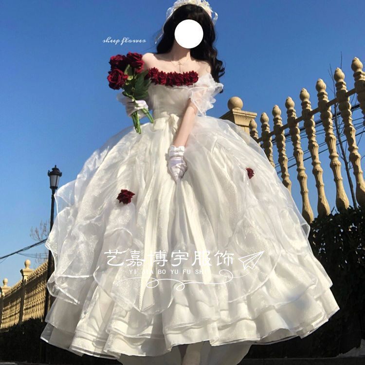 轻奢婚纱主纱成人礼摄影公主裙