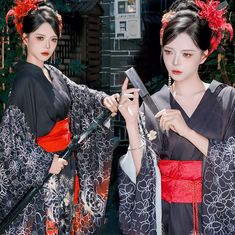 影楼改良和服振袖浴衣写真服