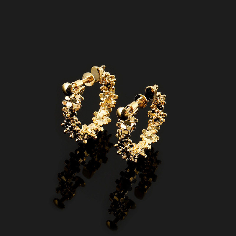 EH1275波光粼粼金属圈圈螺丝耳夹无耳洞耳圈通勤百搭耳钉耳环素圈,饰品/流行首饰/时尚饰品新,耳夹,淘宝优惠券,粉丝福利购,淘宝优惠卷