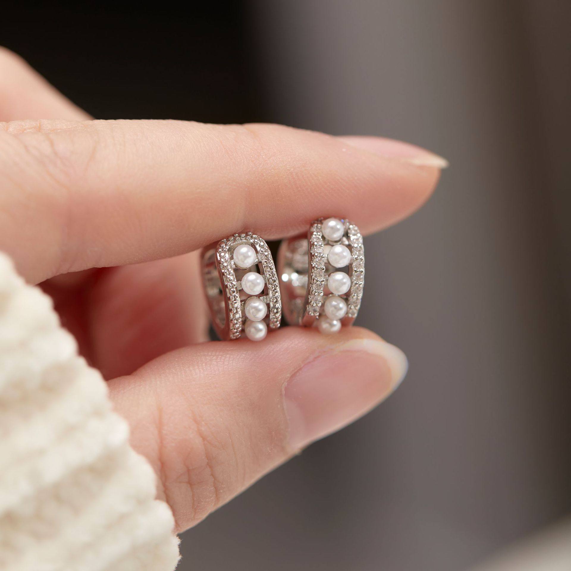 轻奢精致珍珠耳扣高级感复古气质小耳圈百搭通勤耳扣蚊香盘耳夹,饰品/流行首饰/时尚饰品新,耳钉,淘宝优惠券,粉丝福利购,淘宝优惠卷