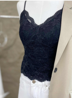 JCMM JANE 1209 AP设计师款蕾丝V领吊带6099