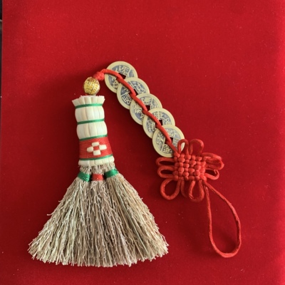 小扫把宝宝压惊苕帚挂件