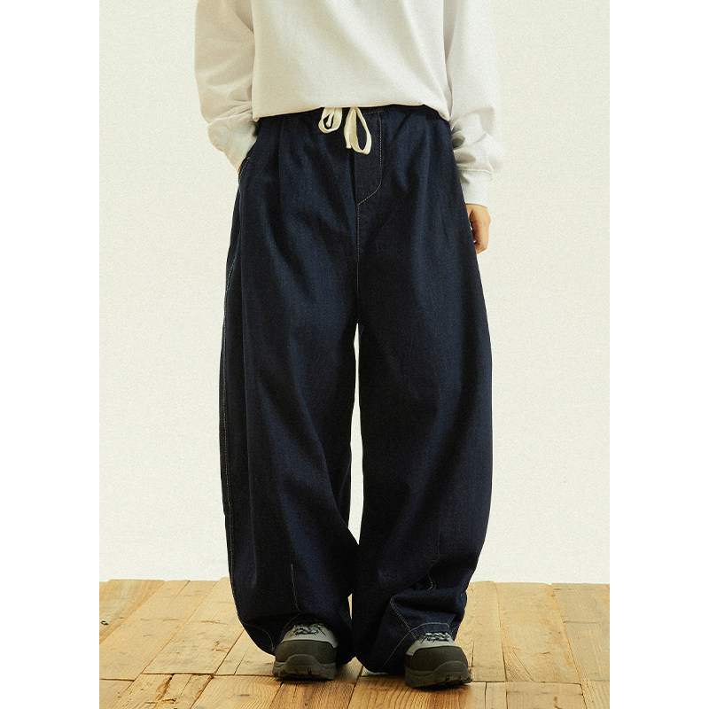 GoodNorth日系复古蓝水洗牛仔裤男女同款宽松显瘦裤子阔腿裤长裤,女装/女士精品,牛仔裤,淘宝优惠券,粉丝福利购,淘宝优惠卷