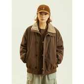 GoodNorth复古羊羔毛立领美拉德外套加厚男女款 保暖棉衣棉服 冬季