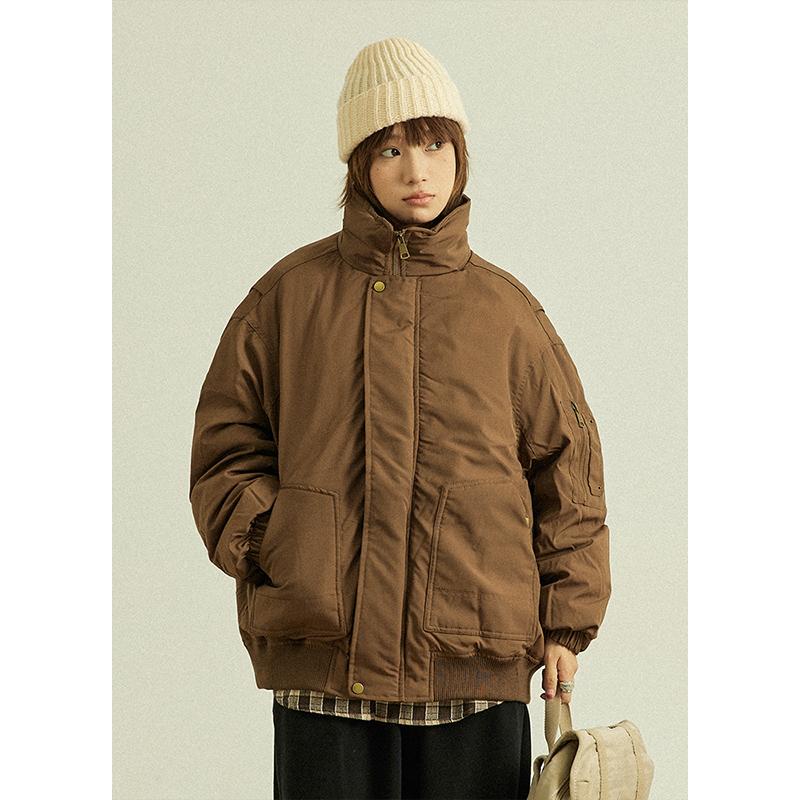 GoodNorth日系复古立领羽绒服