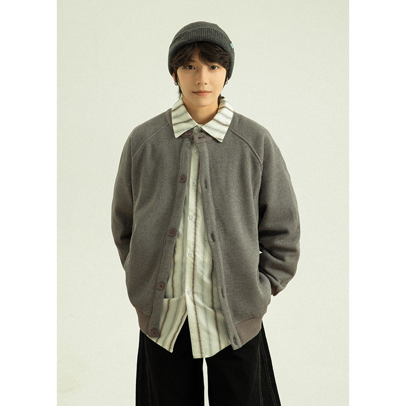 GoodNorth秋冬加绒加厚开衫外套