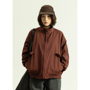 宽松休闲立领无帽夹克 春季 GoodNorth日系复古廓形工装 外套男女款